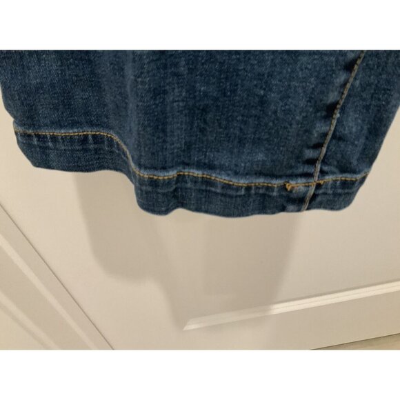 Talbots Jeans Size 16 Simply Flattering 5 Pocket Blue Wide Bottom - Picture 3 of 7